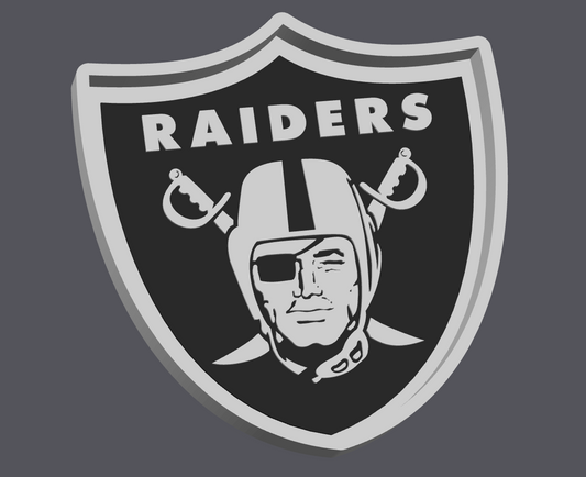 Raiders Trinket Tray STL & 3MF | LV Football Catch All Tray 3D Print File | Raiders Logo Jewelry Dish | Sports Fan Decor | Digital Download