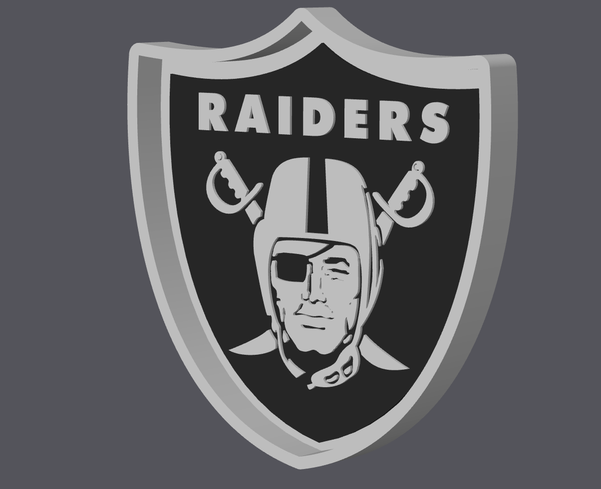 Raiders Trinket Tray STL & 3MF | LV Football Catch All Tray 3D Print File | Raiders Logo Jewelry Dish | Sports Fan Decor | Digital Download