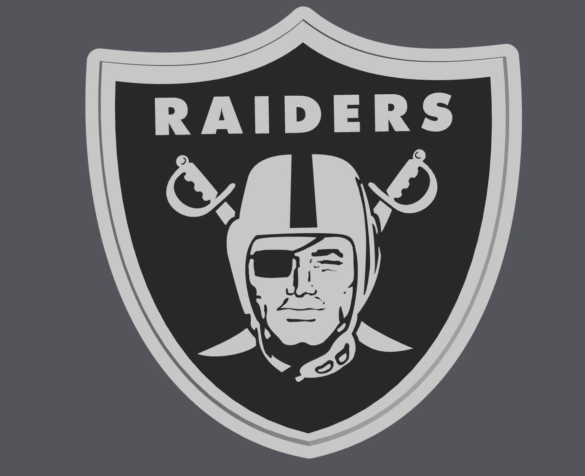 Raiders Trinket Tray STL & 3MF | LV Football Catch All Tray 3D Print File | Raiders Logo Jewelry Dish | Sports Fan Decor | Digital Download