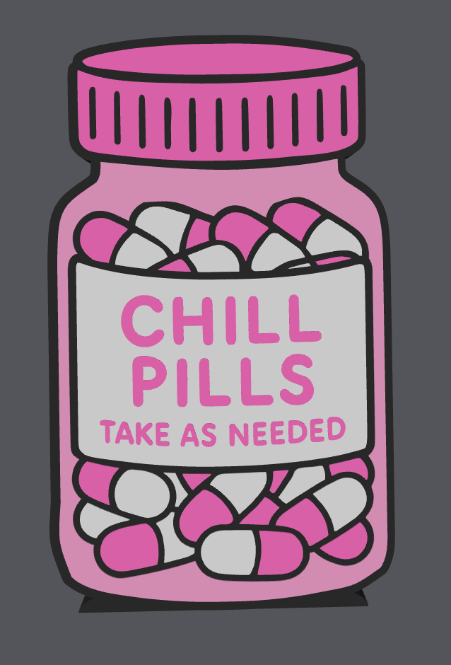 Chill Pills Pen Holder STL & 3MF File | Funny Desk Organizer | Take As Needed | Cute Office Decor | 3D Print File | Digital Download