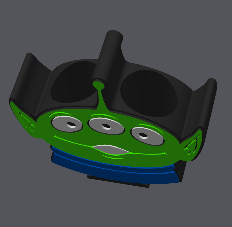 Alien Pen Holder STL & 3MF File | Toy Space Desk Organizer | 2 Pen Slots | 3D Print File | Digital Download ONLY