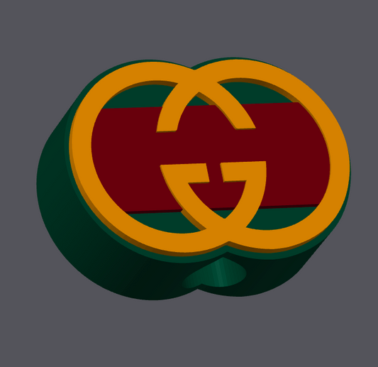 Gucci Designer Inspired GG Straw Topper STL & 3MF File | Cup Accessory | Stanley Topper | 3D Print File | Digital Download