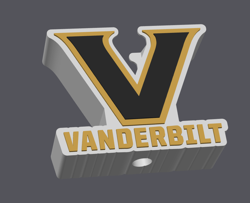 Vanderbilt Soap Holder STL & 3MF File | Bathroom Decor | College Fan Gift | 3D Print File | Digital Download ONLY