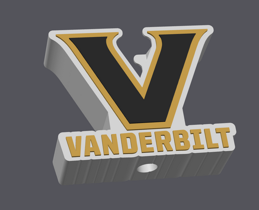 Vanderbilt Soap Holder STL & 3MF File | Bathroom Decor | College Fan Gift | 3D Print File | Digital Download ONLY