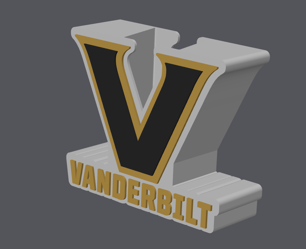 Vanderbilt Soap Holder STL & 3MF File | Bathroom Decor | College Fan Gift | 3D Print File | Digital Download ONLY