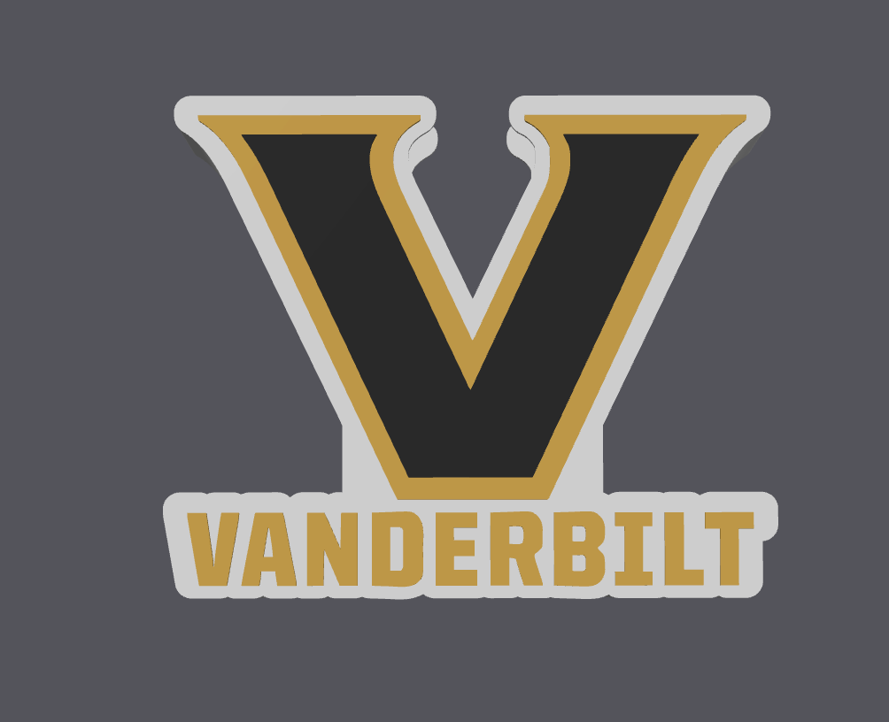 Vanderbilt Soap Holder STL & 3MF File | Bathroom Decor | College Fan Gift | 3D Print File | Digital Download ONLY