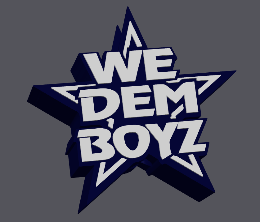 “We Dem Boyz” Soap Holder STL & 3MF File | Football Fan Bathroom Decor | 3D Print File | Digital Download ONLY