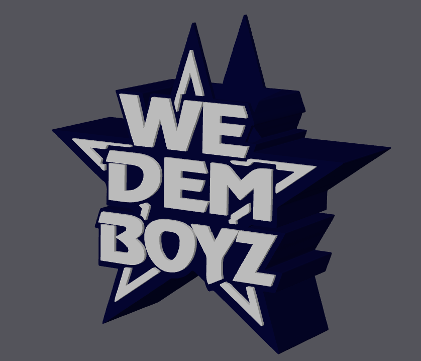 “We Dem Boyz” Soap Holder STL & 3MF File | Football Fan Bathroom Decor | 3D Print File | Digital Download ONLY