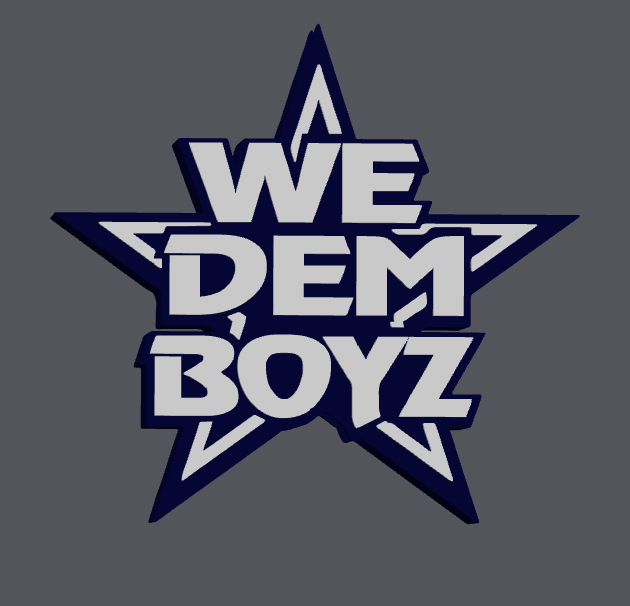 “We Dem Boyz” Straw Topper STL & 3MF File | Regular & Stanley Size (8mm & 10mm) | Football Fan Cup Accessory | Digital Download ONLY