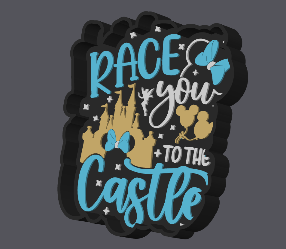Race You to the Castle Trinket Tray – Digital File (STL & 3MF)