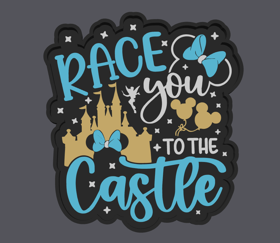 Race You to the Castle Trinket Tray – Digital File (STL & 3MF)