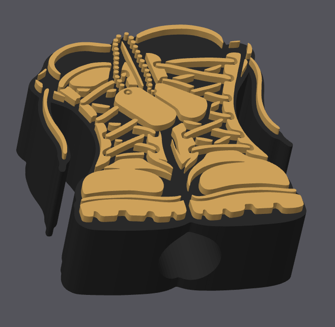 Military Boots Straw Topper – STL & 3MF Digital File | 8mm & 10mm | Stanley Topper | 3D Print File