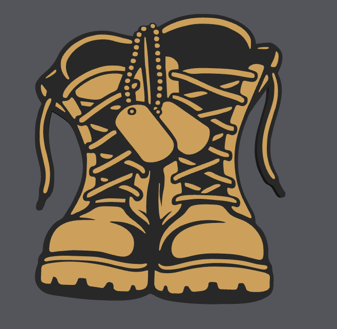 Military Boots Straw Topper – STL & 3MF Digital File | 8mm & 10mm | Stanley Topper | 3D Print File
