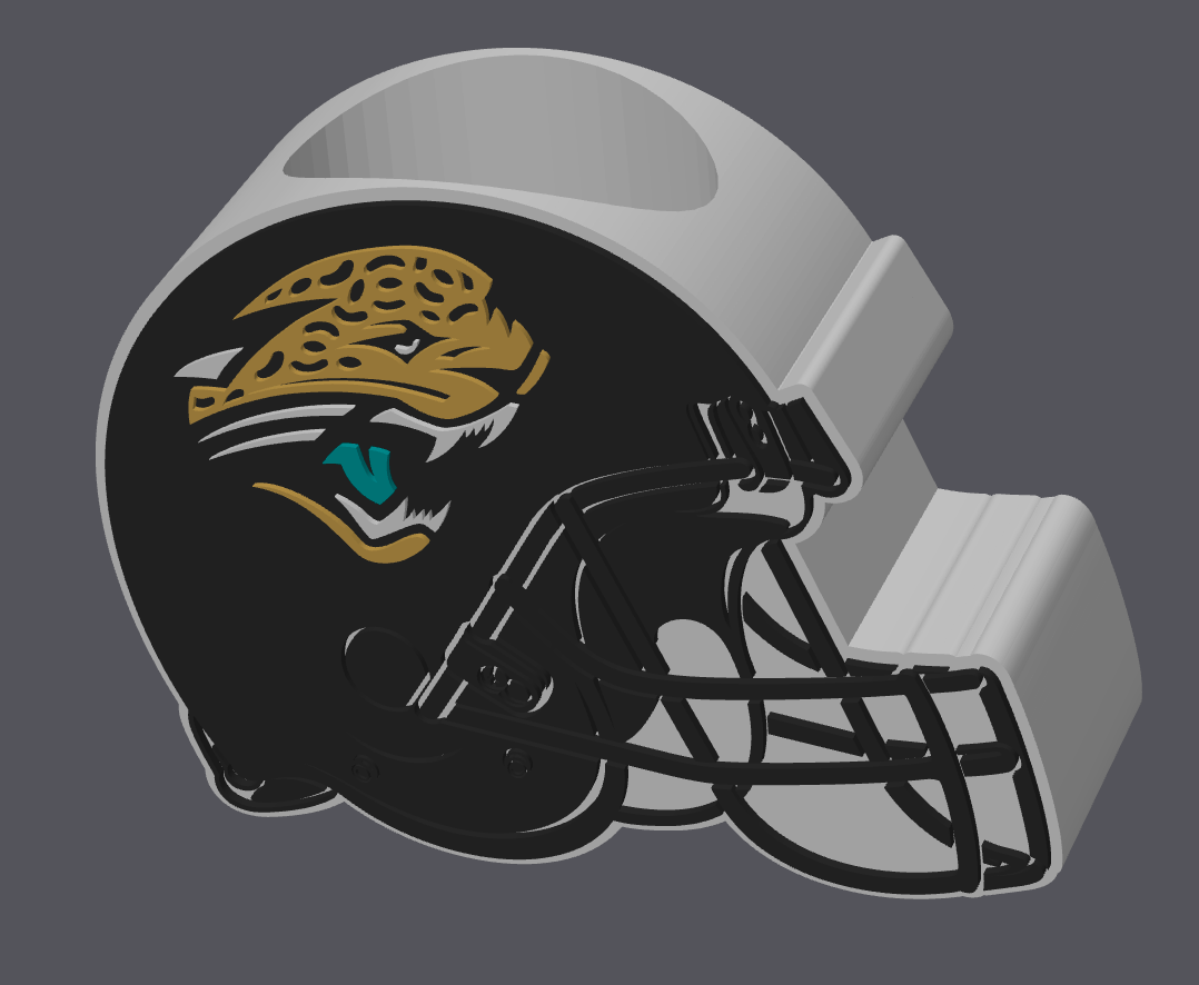 Jacksonville Jaguars Pen Holder – STL & 3MF Digital File | NFL Desk Organizer | 3D Print File | Football Fan Gift
