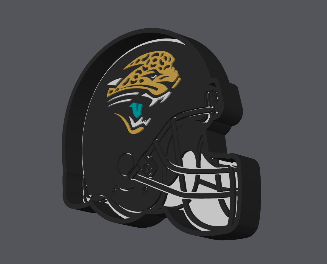 Jacksonville Jaguars Trinket Tray – STL & 3MF Digital File | Jewelry Tray | 3D Print File | Football Fan Decor