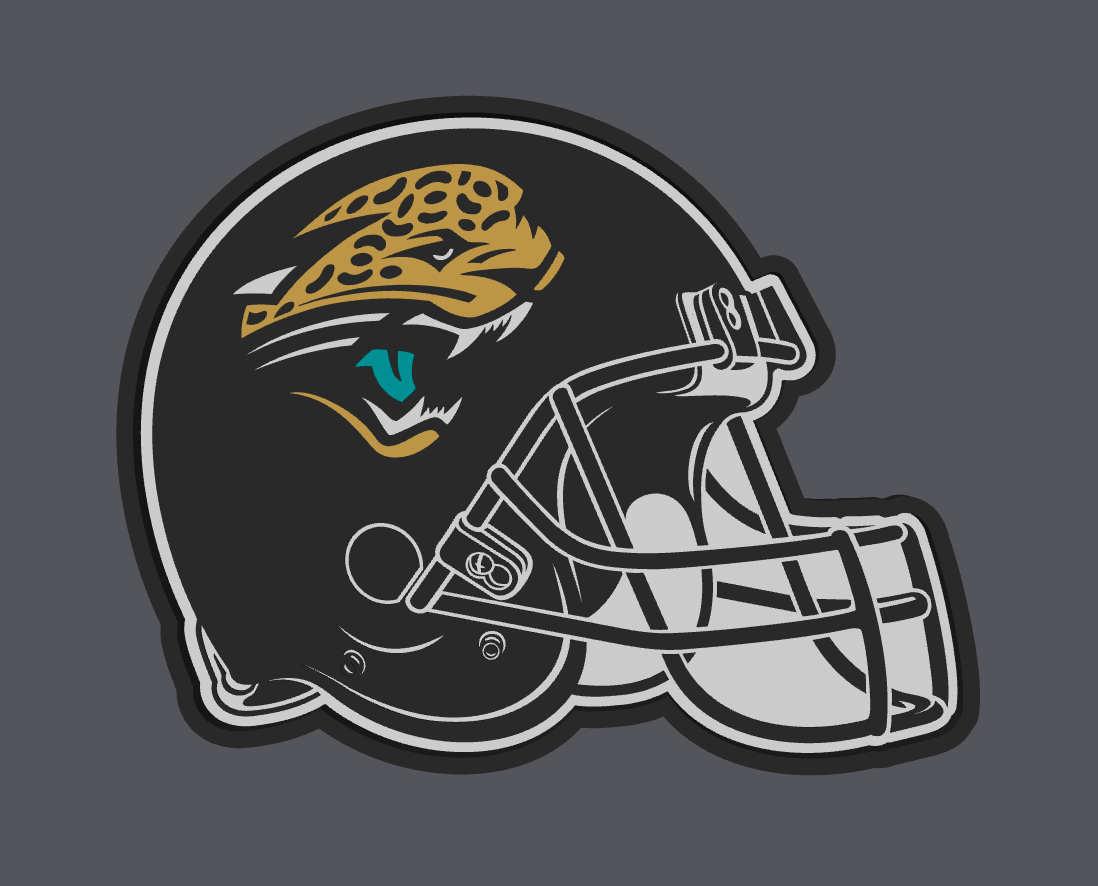 Jacksonville Jaguars Trinket Tray – STL & 3MF Digital File | Jewelry Tray | 3D Print File | Football Fan Decor