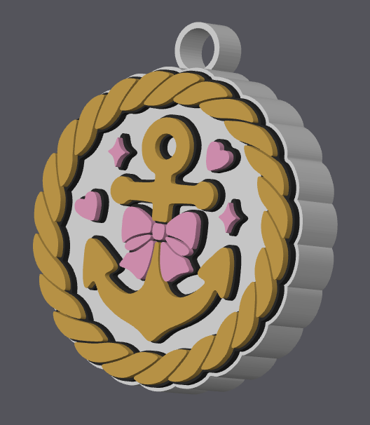 Nautical Anchor NFC Tag Digital File | STL & 3MF | Coastal NFC Stand Design | Beach Business NFC Tag | 3D Print File Download