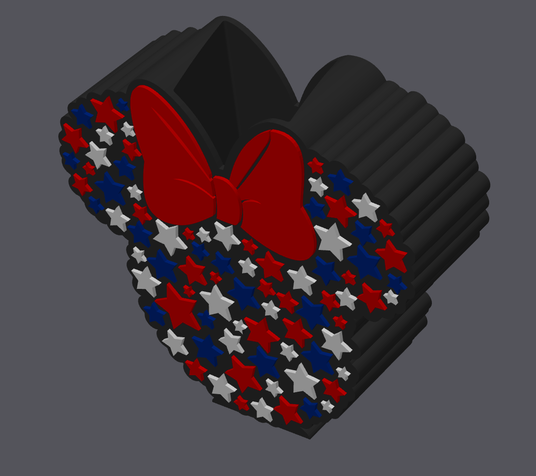 4th of July Minnie Mouse Soap Holder Digital File | STL & 3MF | Bath & Body Works Soap Holder | Patriotic Bathroom Decor | USA Soap Stand | 3D Print File Download