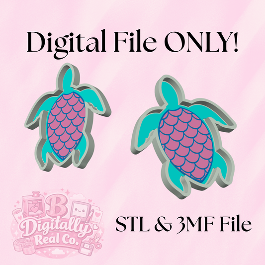 Sea Turtle Trinket Tray | STL & 3MF File | 3D Print Digital Download | Coastal Jewelry Dish | Beach Decor | Commercial License Included