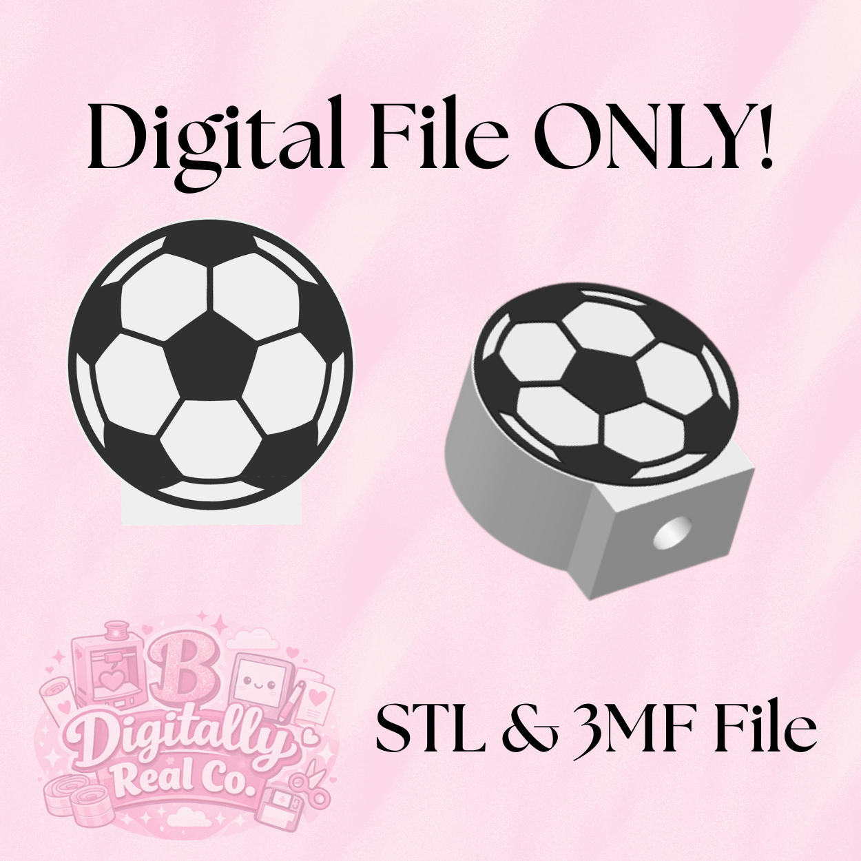 Soccer Soap Holder 3D Print File | Bath and Body Works STL & 3MF Digital Download