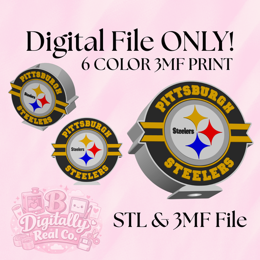 Pittsburgh Football Soap Holder – 3D Print Digital File (STL & 3MF Included)