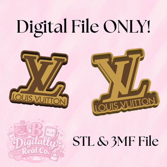 LV Inspired Trinket Tray STL | Designer Style Catchall Tray 3D Print File | Jewelry Tray STL | Luxury Inspired Decor | Desk Tray STL | STL & 3MF File