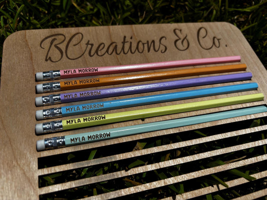 Custom Name Pencils | Pastel Color Pencils | School | Name Pencils | Personalized