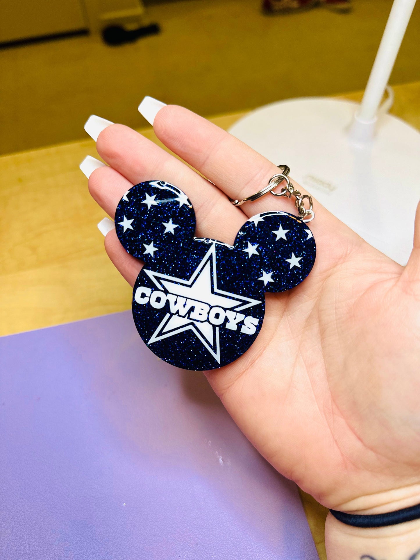Cowboys Football Keychain