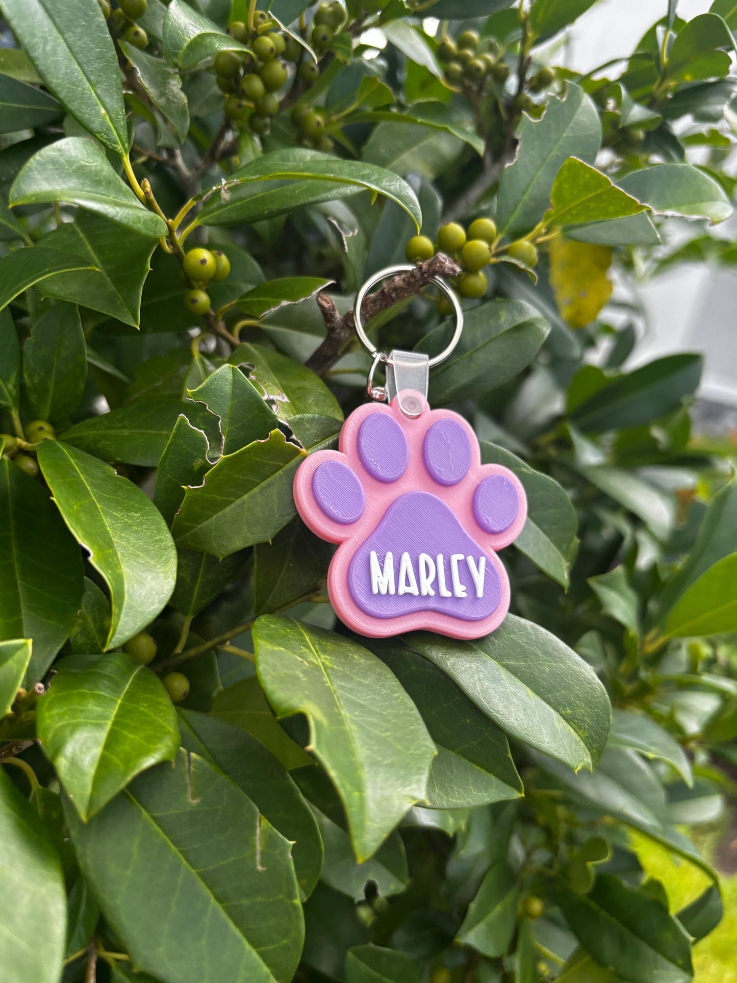 Custom Dog Paw NFC Tag – Pet ID Tag with Owner Contact Info, Tap-to-Connect Smart Pet Tag, Personalized Pet Tag for Dogs & Cats