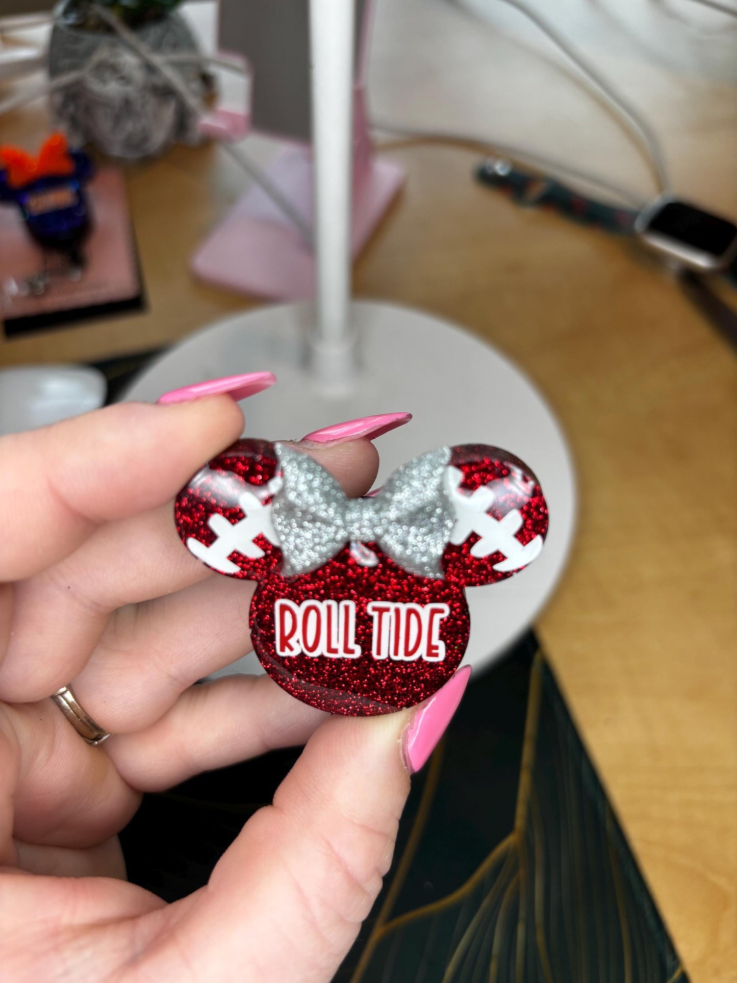 Alabama Roll Tide Badge Reel | Custom | Handmade
