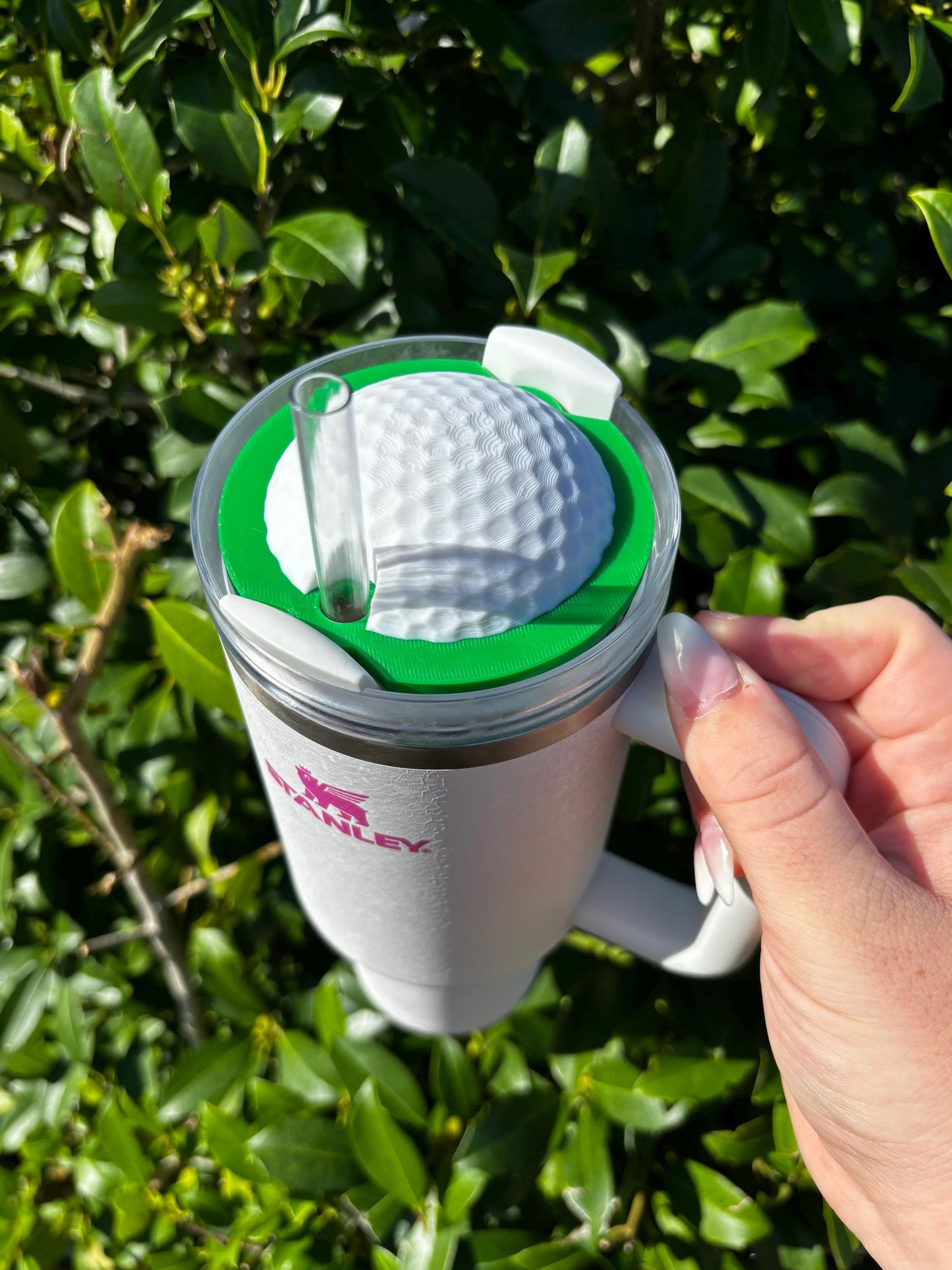 Golf Ball Stanley Tumbler Topper – Fun Golf-Themed Lid Decoration for 40oz & 30oz Stanley Cups – Unique Gift for Golf Lovers