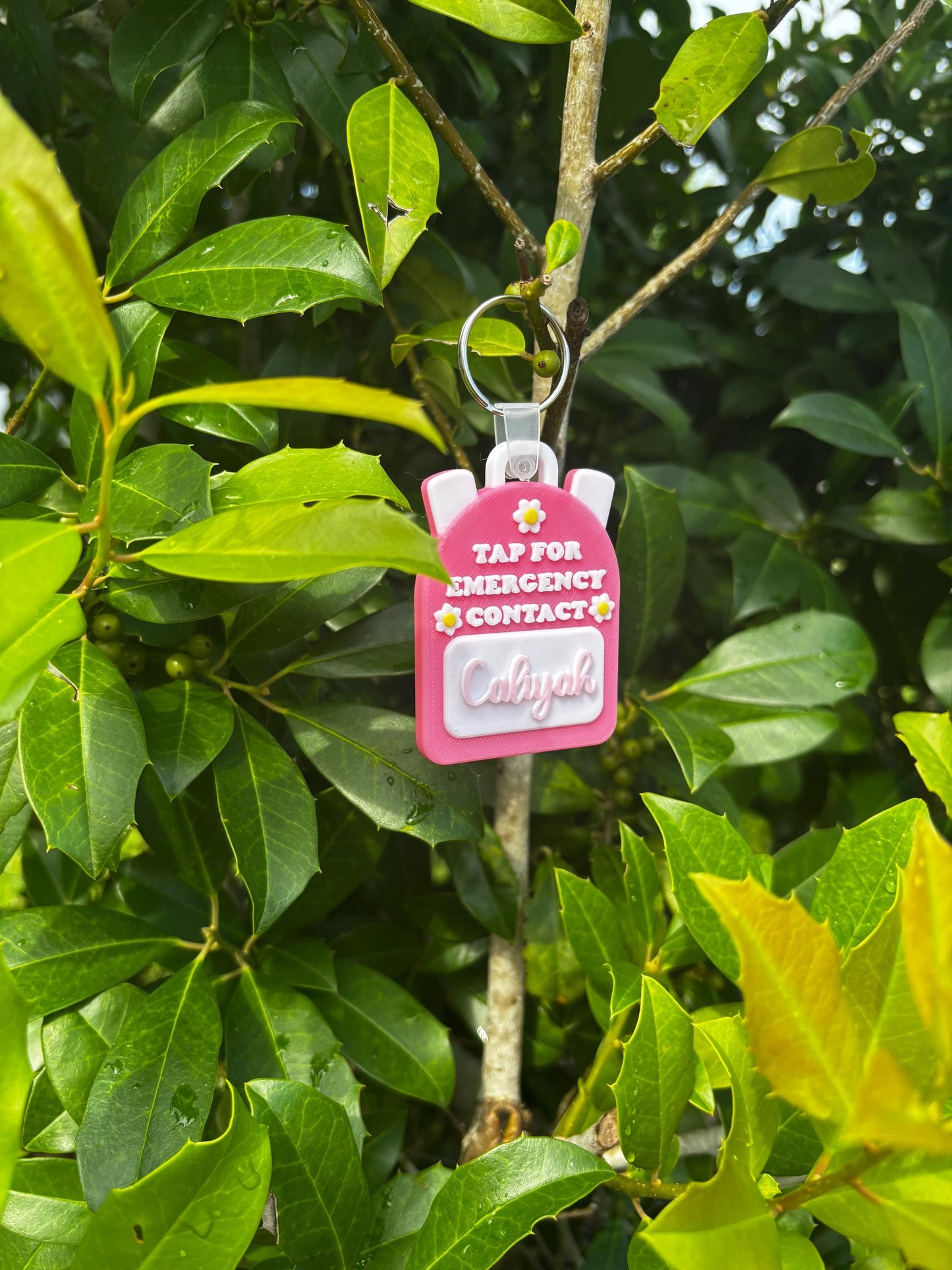 Custom NFC Emergency Contact Tag for Kids – Tap for Parent Info | Backpack Safety Tag, Smart ID Keychain, School & Travel Alert