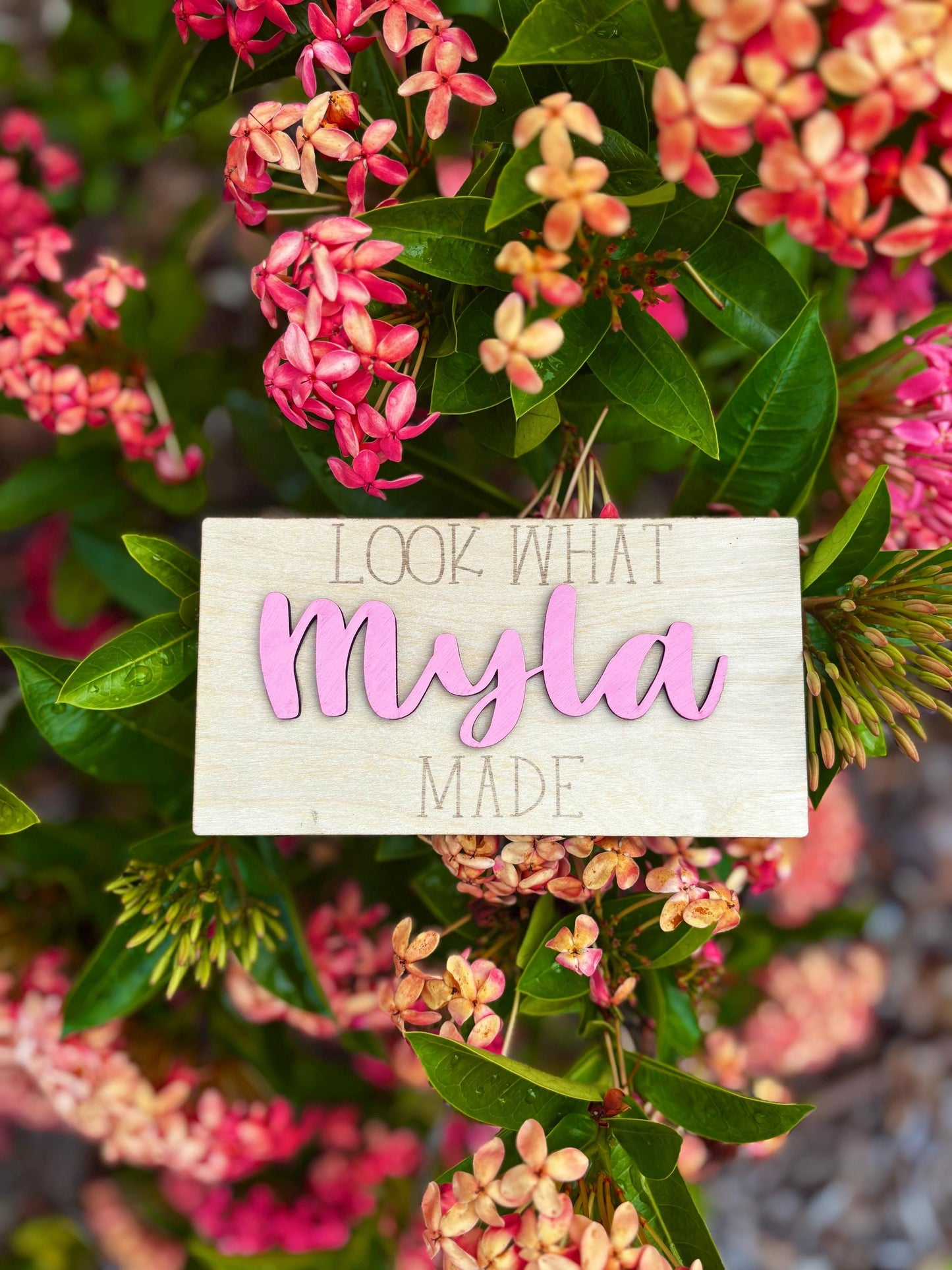Custom “Look What I Made” Fridge Magnet | Personalized Kids Name Magnet for Artwork Display | Fridge Art Holder | Child Art Gift