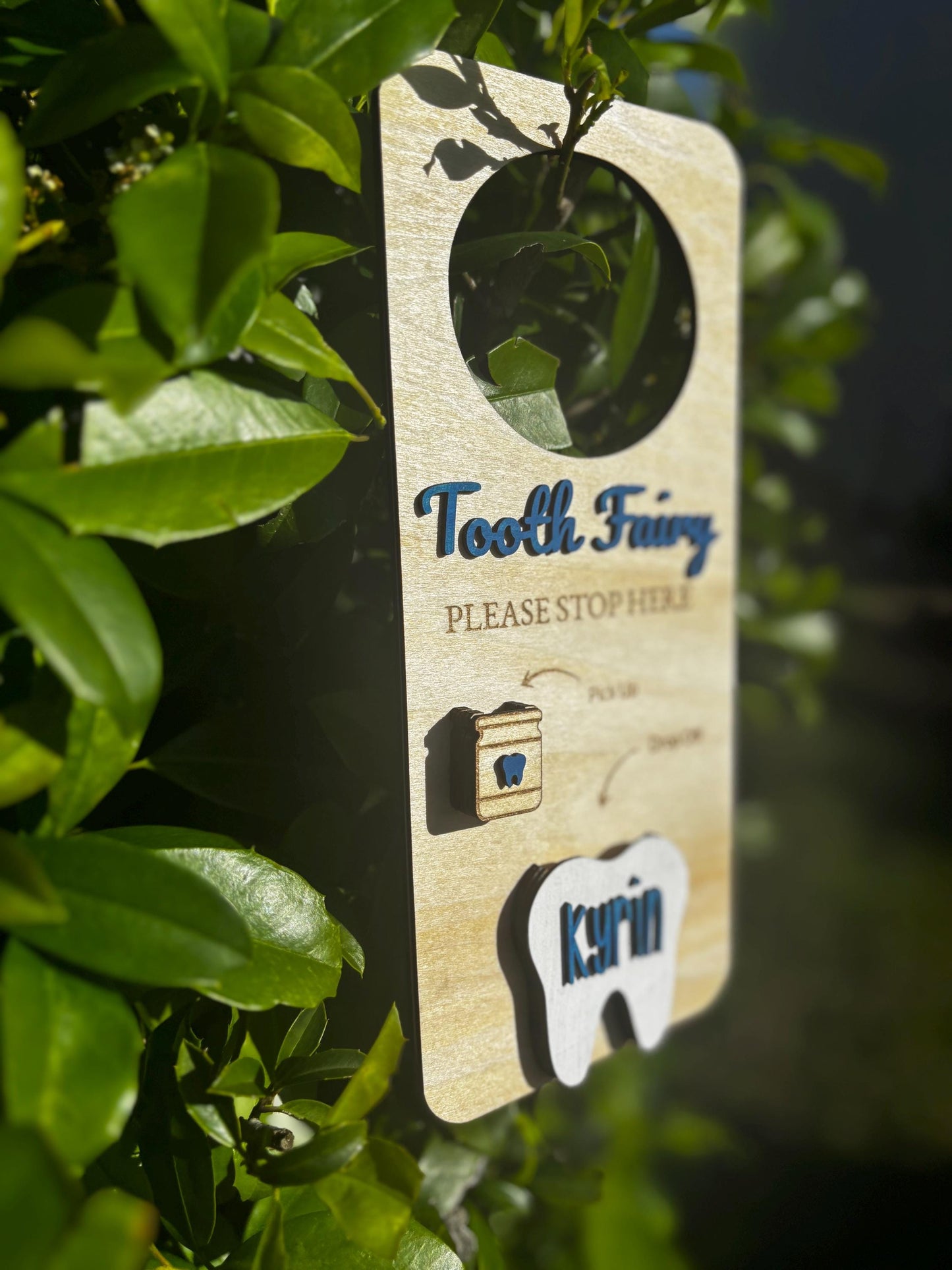 Tooth Fairy Pickup Dropoff Door Hanger