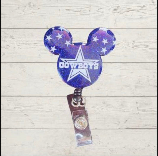 Dallas Cowboy’s Minnie Mickey Badge Reel