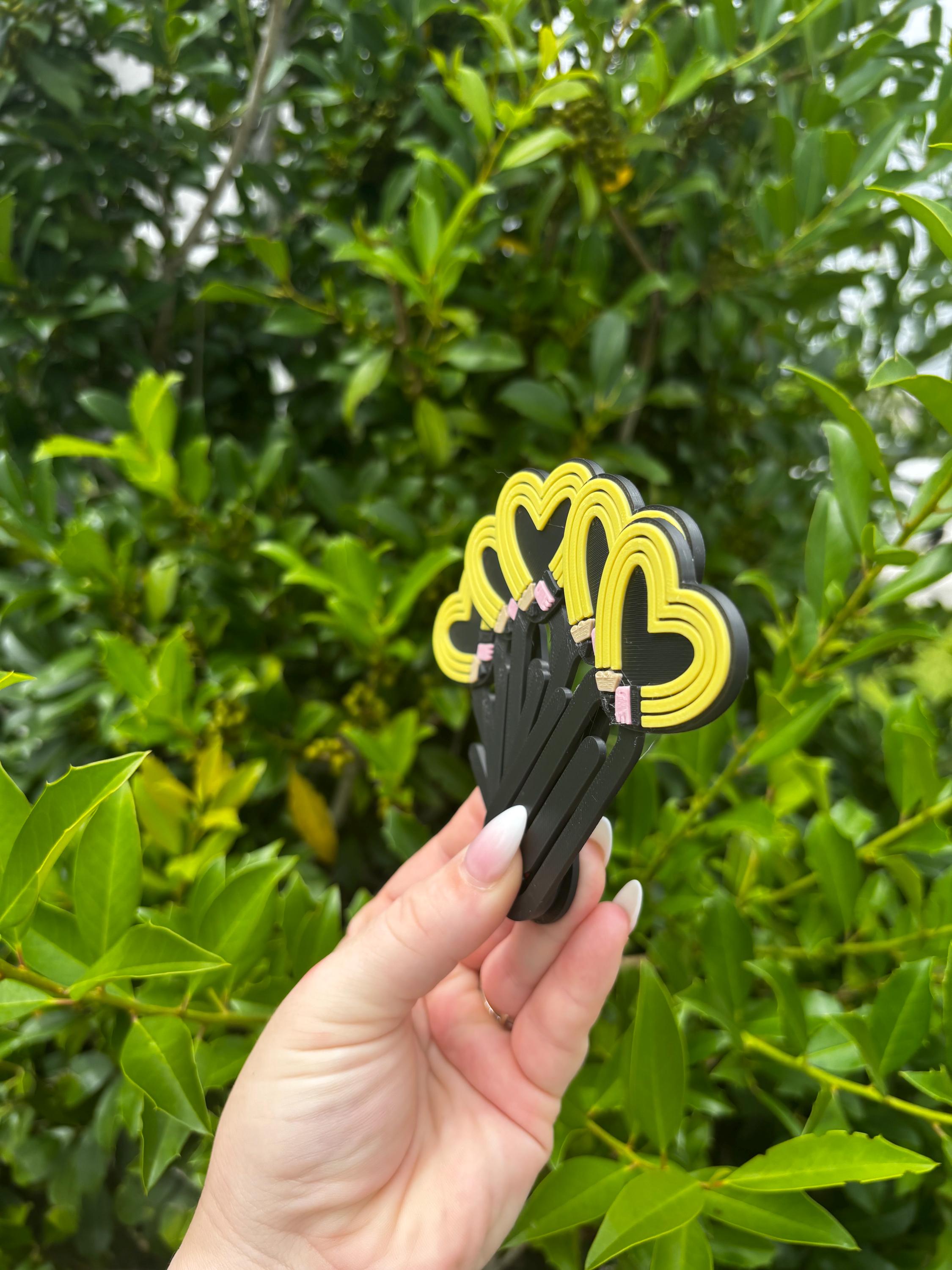 PACK OF 5 Pencil Heart Jumbo Paperclip | Teacher Planner Bookmark | Back to School Gift | Cute Stationery Accessory