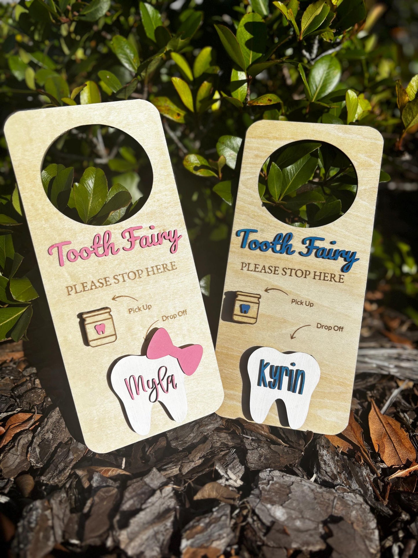 Tooth Fairy Pickup Dropoff Door Hanger