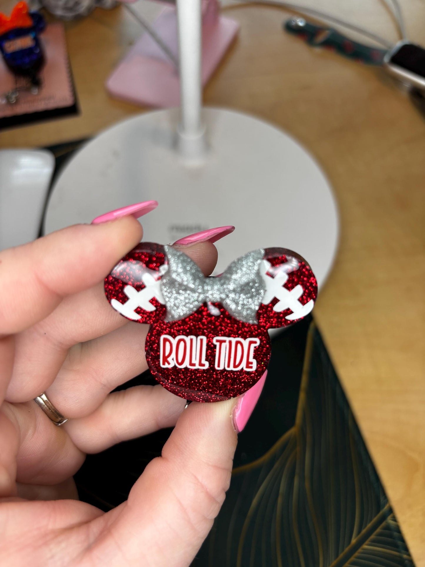 Alabama Roll Tide Badge Reel | Custom | Handmade