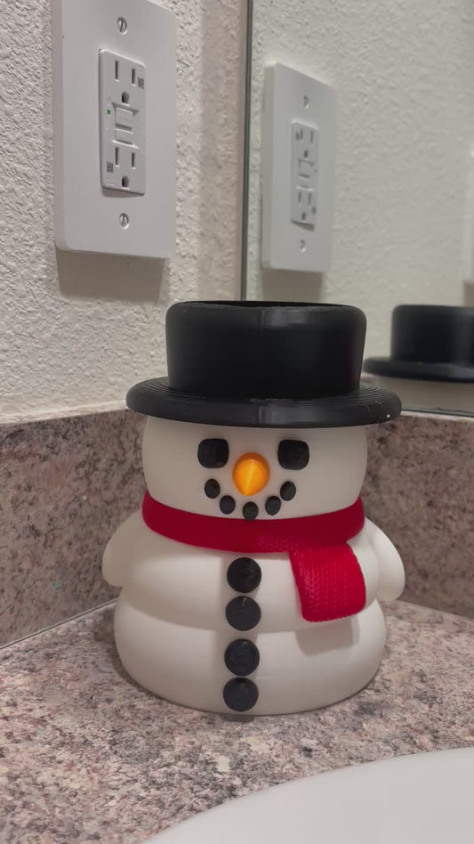 Snowman Christmas Bath & Body Works Foam Soap Holder