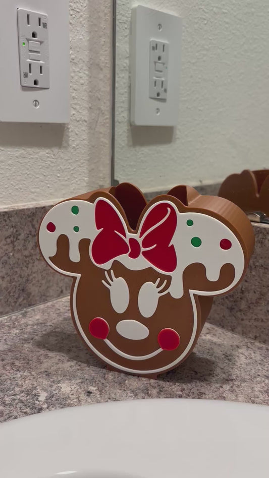 Bath & Body Works Minnie Christmas Soap Dispenser Holder